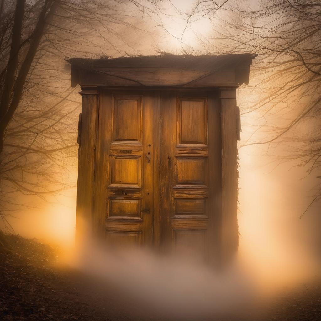 A doorway to the unknown: Symbolizing the spiritual significance of dreams and the messages they bring.