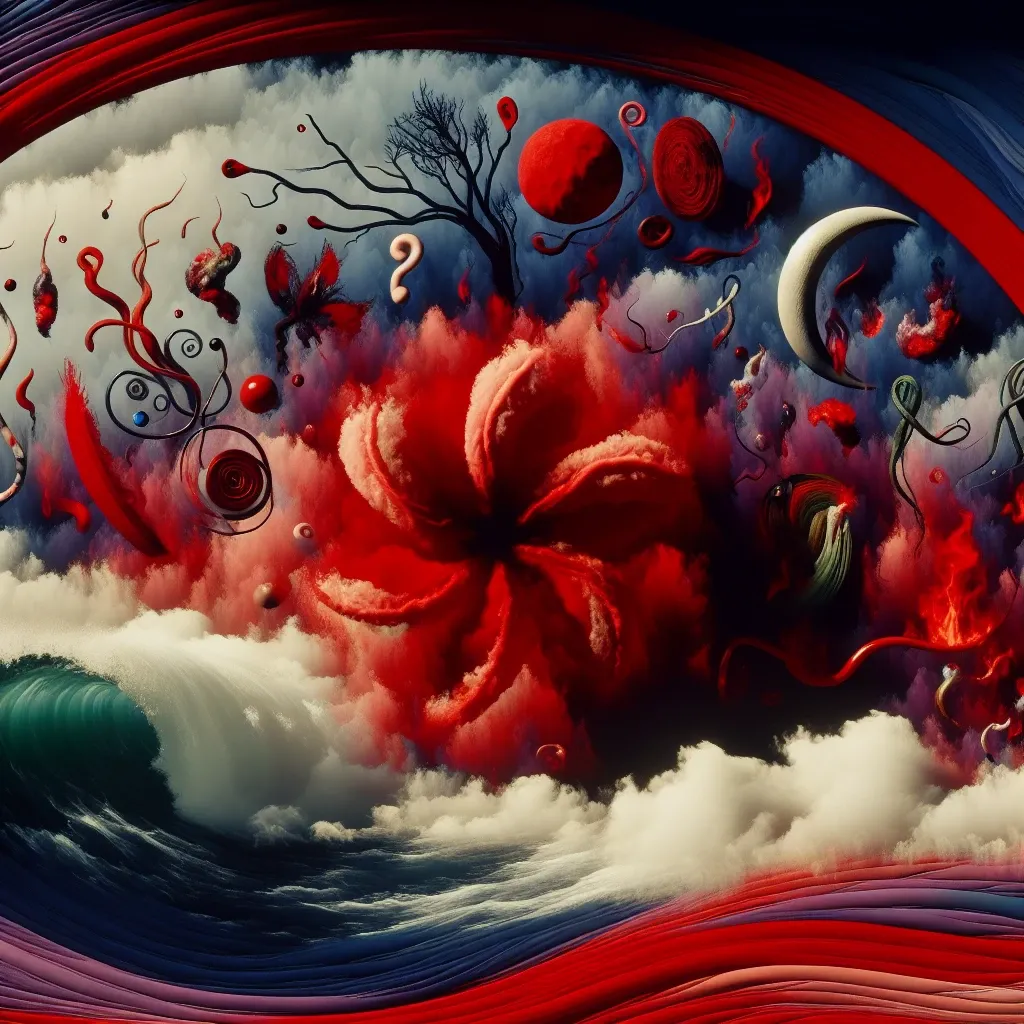 Decoding the Visions of Red: A Surreal Exploration of Blood in Dreams and the Subconscious Mind