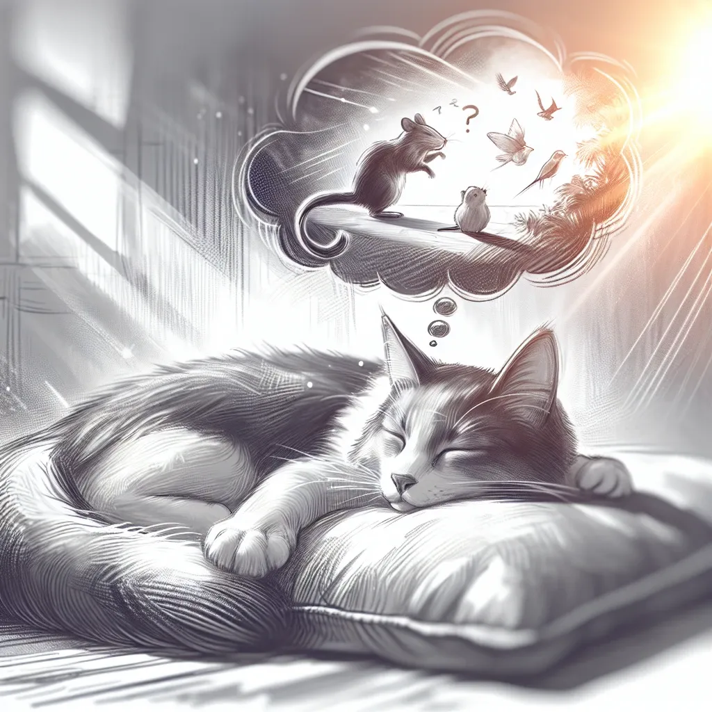 A Glimpse into the Dreaming Cat: The Serene Slumber of a Feline Dreamer
