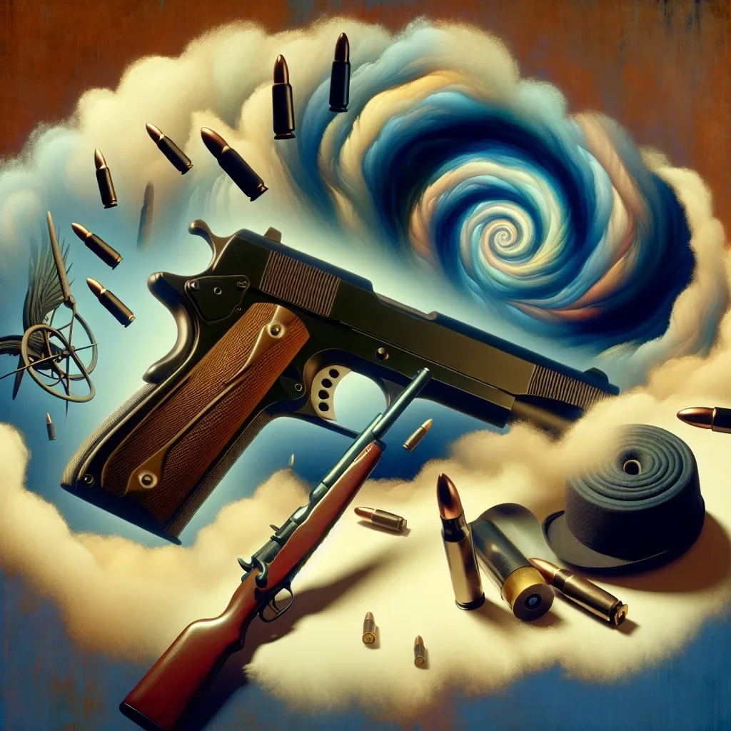 Illustration of a shooting dream