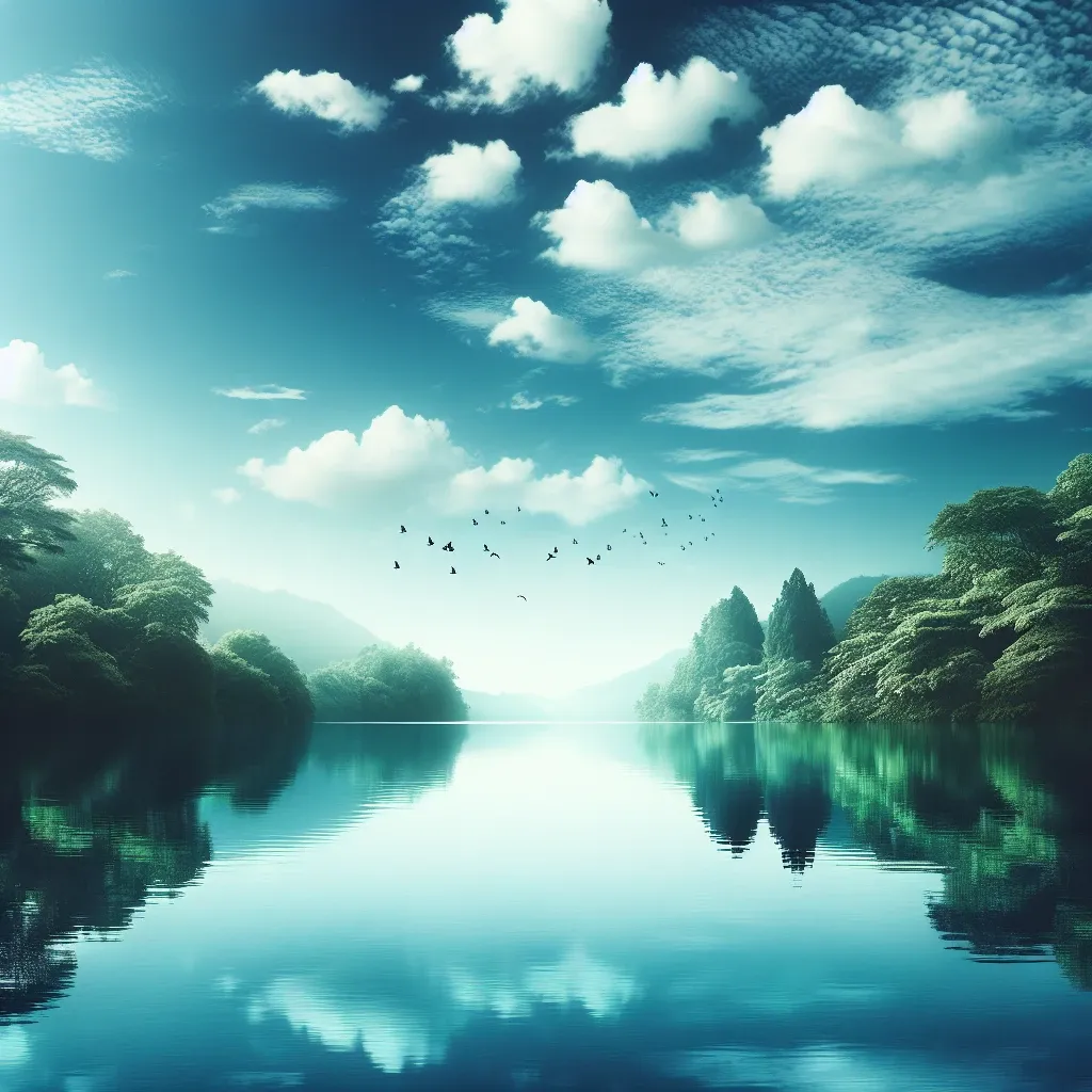 Water in dreams can symbolize tranquility and inner peace.