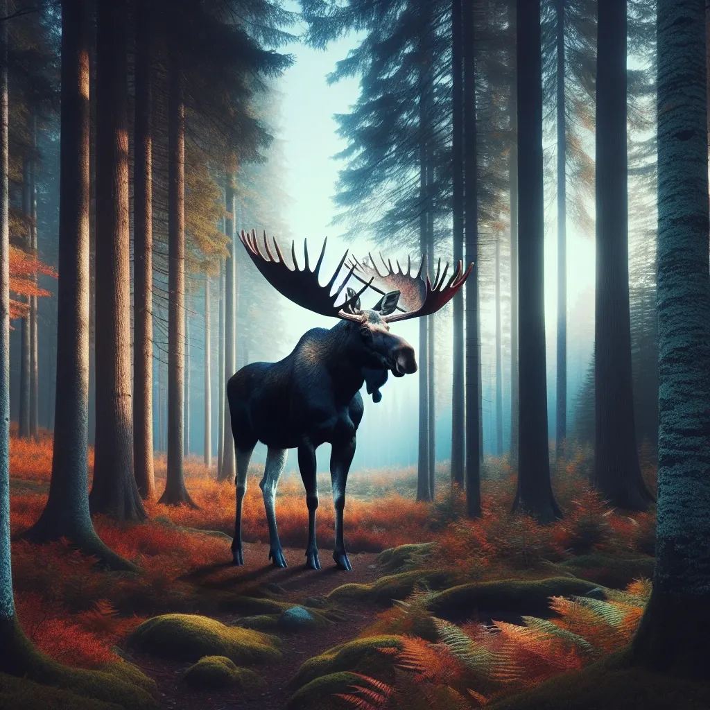 The symbolic presence of a moose in dreams can evoke feelings of power, independence, and resilience.