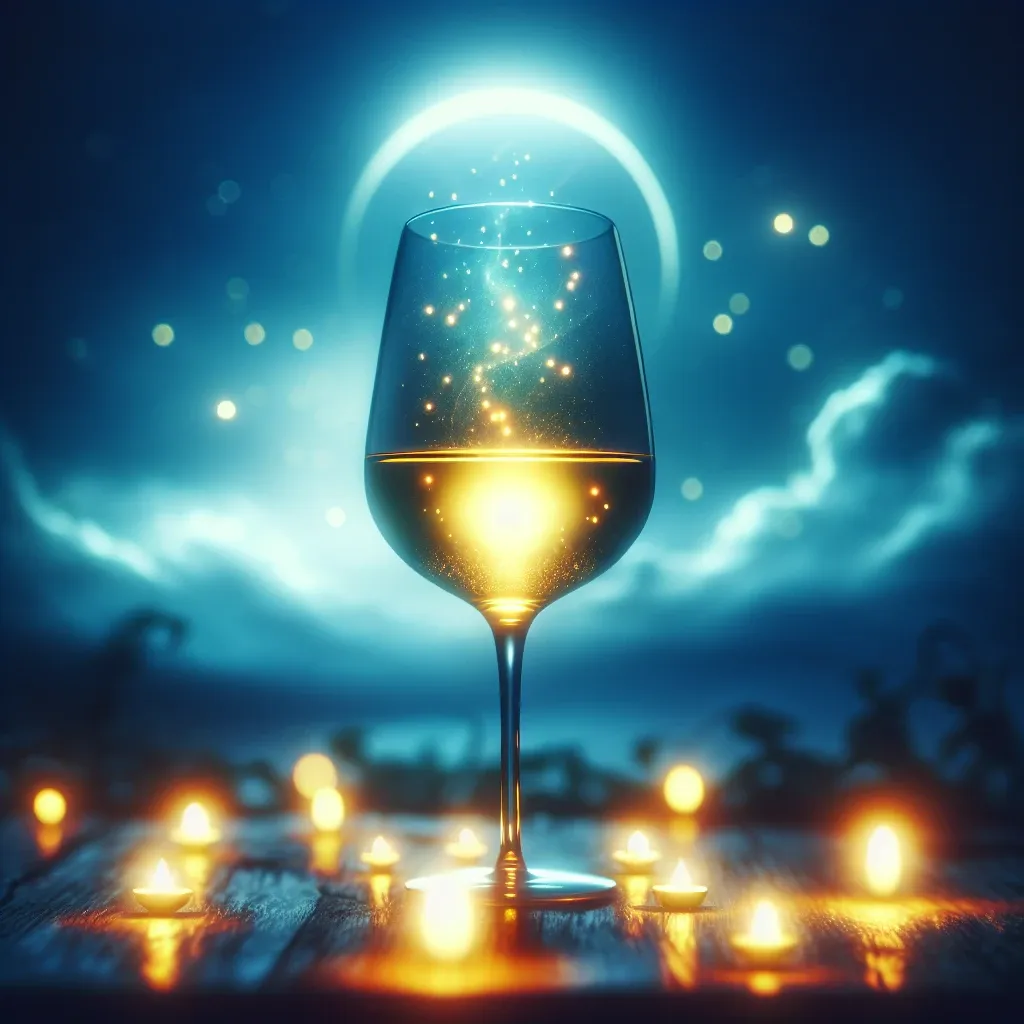 Glass of wine in a dream