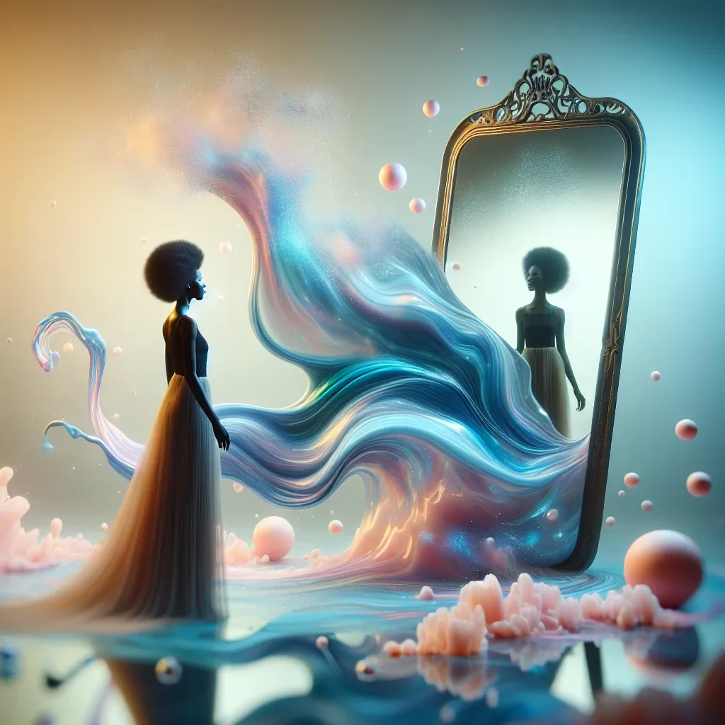 Dreamy image representing the concept of dreams and self-reflection.
