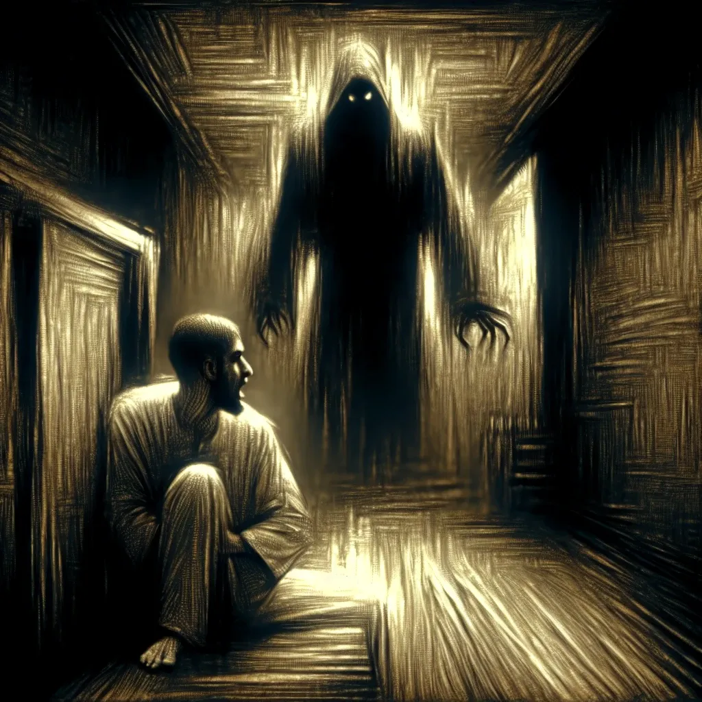 Illustration of a person experiencing a kidnapped dream