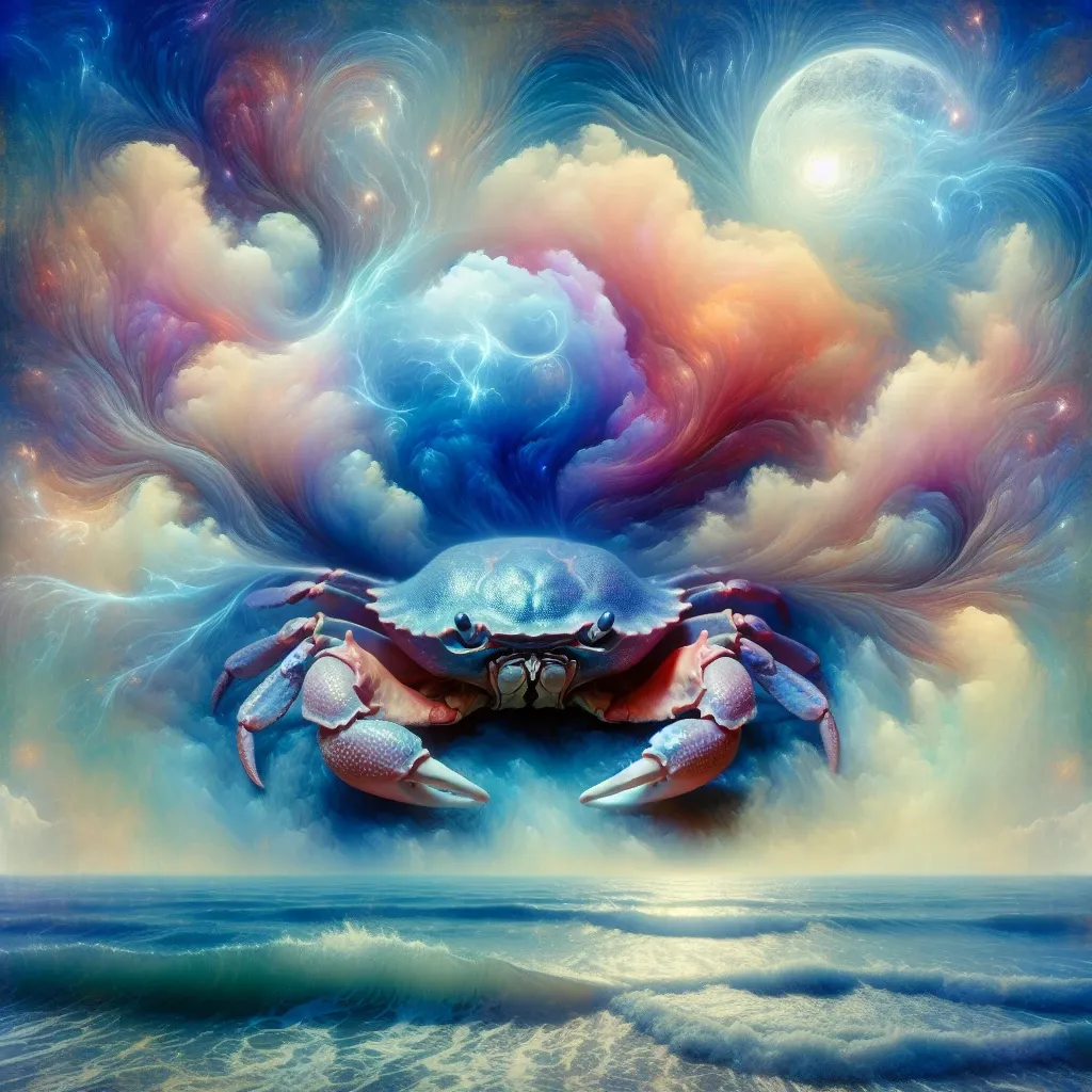 Illustration of a crab in a dream