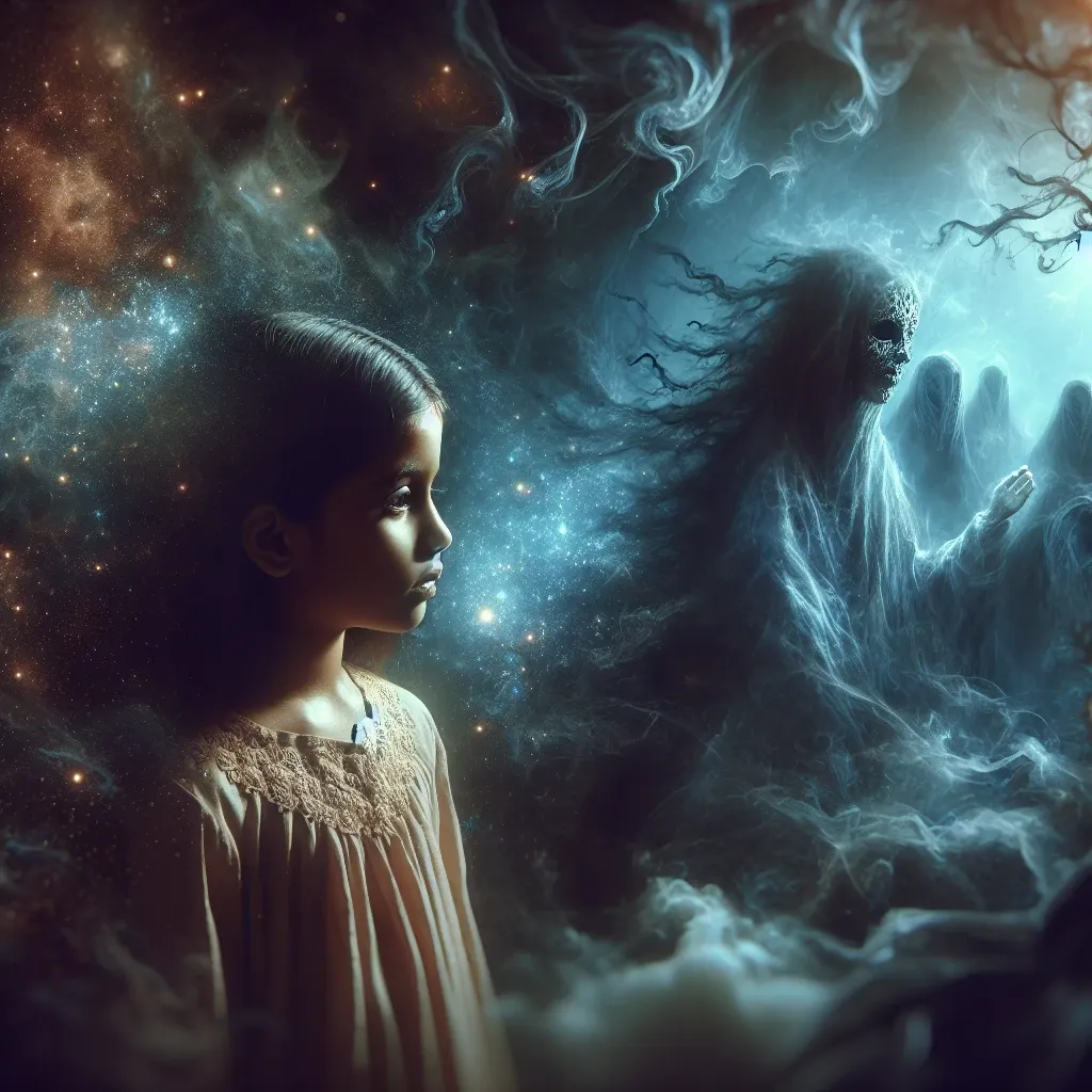 Illustration of a child in a dream