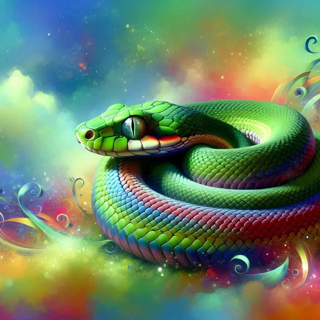 Dreaming of a green snake can evoke a mix of fear, curiosity, and mystery in the dreamer's subconscious.