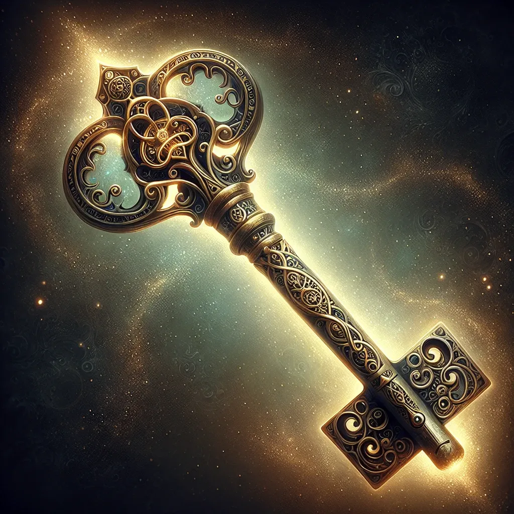 Illustration of a mystical key symbolizing access to hidden knowledge in dreams.
